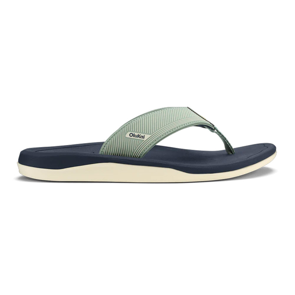OLUKAI AHI KAI FLIP SEAGREEN TRENCH BLUE - MENS