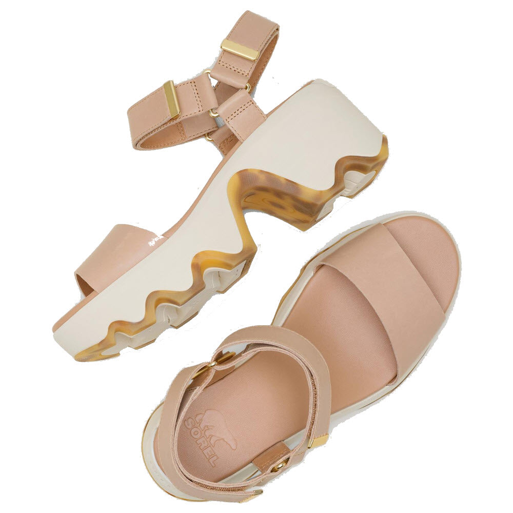 SOREL KINETIC AURA Y STRAP HONEST BEIGE - WOMENS