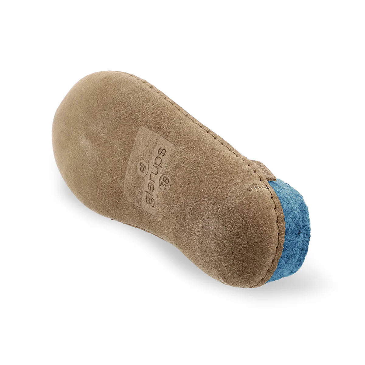 GLERUPS SLIP-ON LEATHER SOLE PETROL - WOMENS