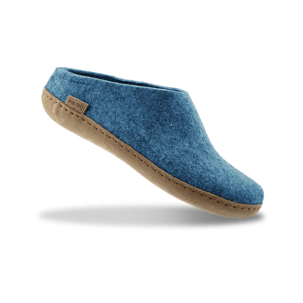 GLERUPS SLIP-ON LEATHER SOLE PETROL - WOMENS