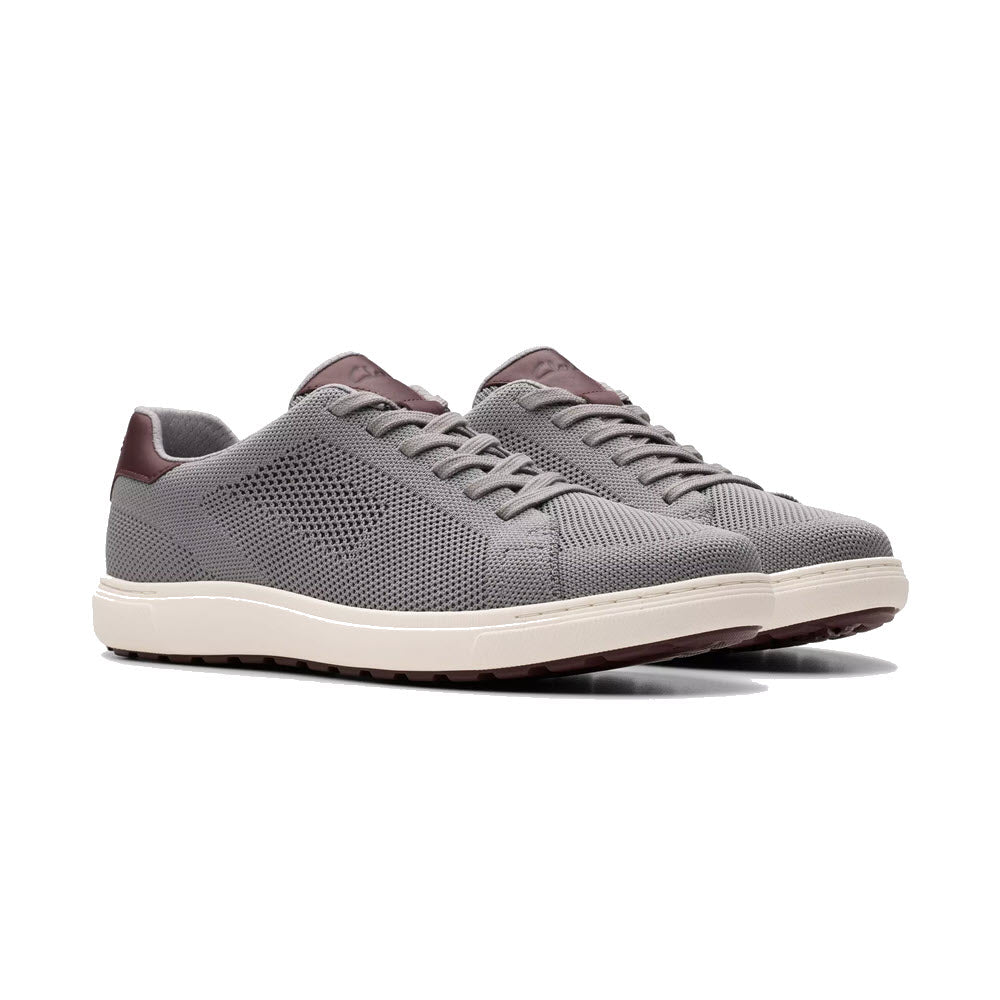CLARKS MAPSTONE LACE GREY NUBUCK - MENS