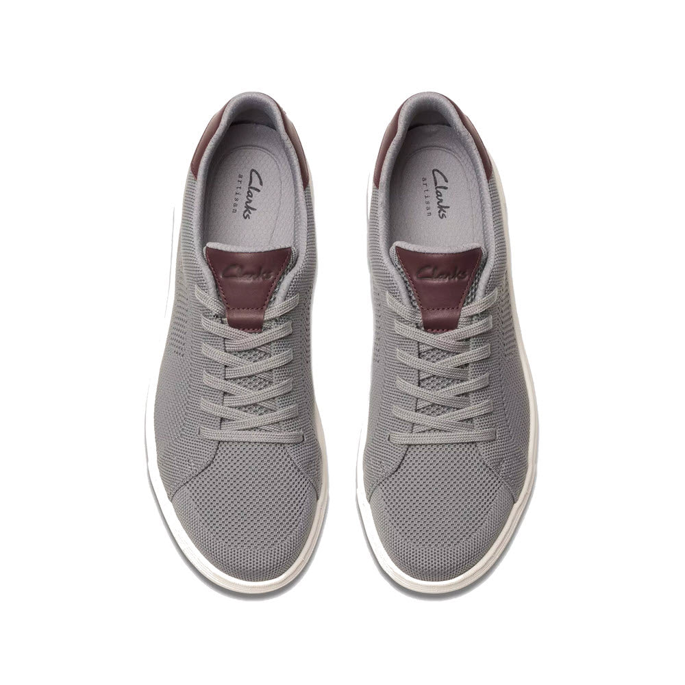 CLARKS MAPSTONE LACE GREY NUBUCK - MENS
