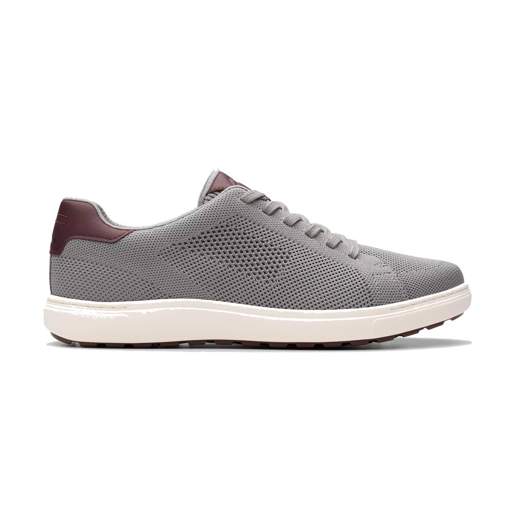CLARKS MAPSTONE LACE GREY NUBUCK - MENS