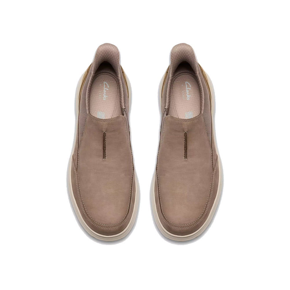 CLARKS MULLAN EASY SLIP ON GREY COMBINATION - MENS