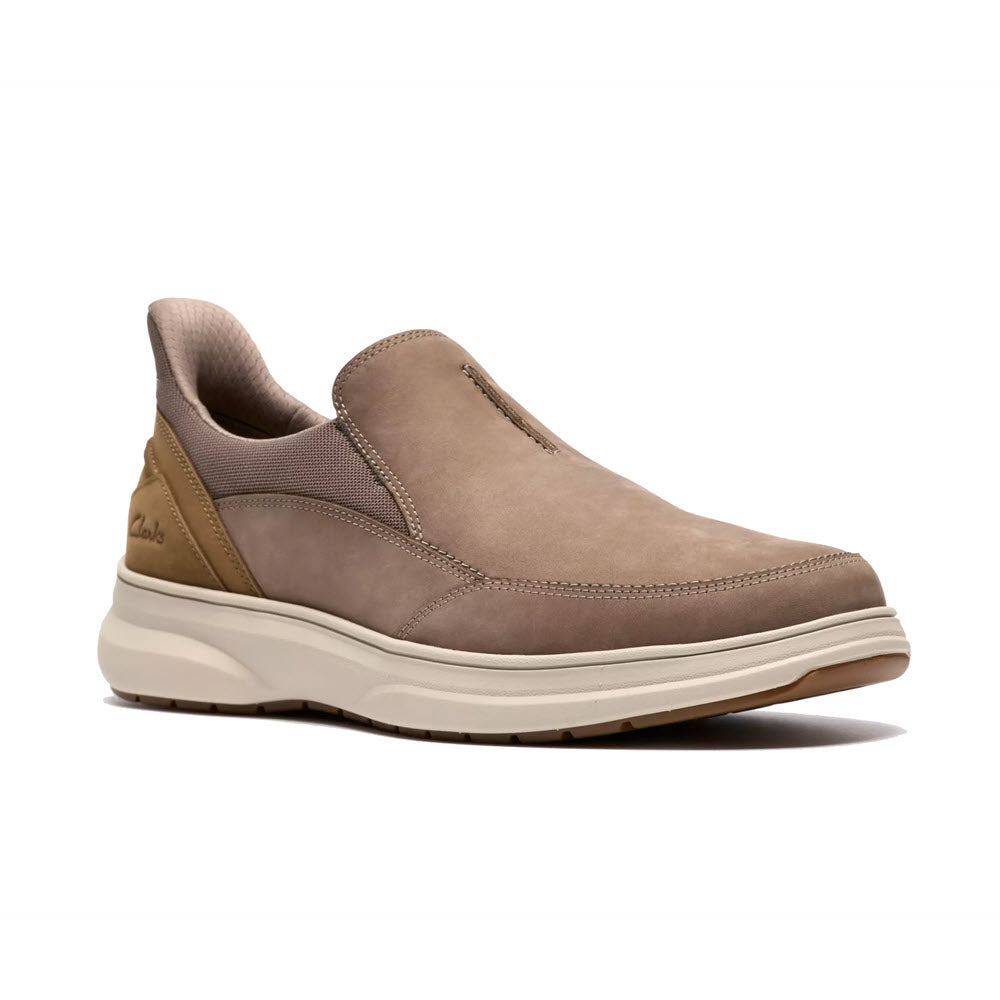 CLARKS MULLAN STEP SLIP ON GREY - MENS