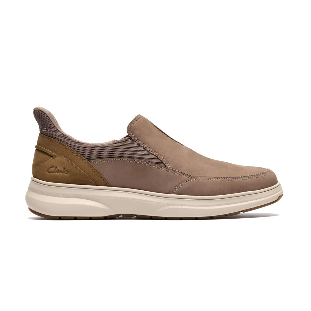 CLARKS MULLAN STEP SLIP ON GREY - MENS