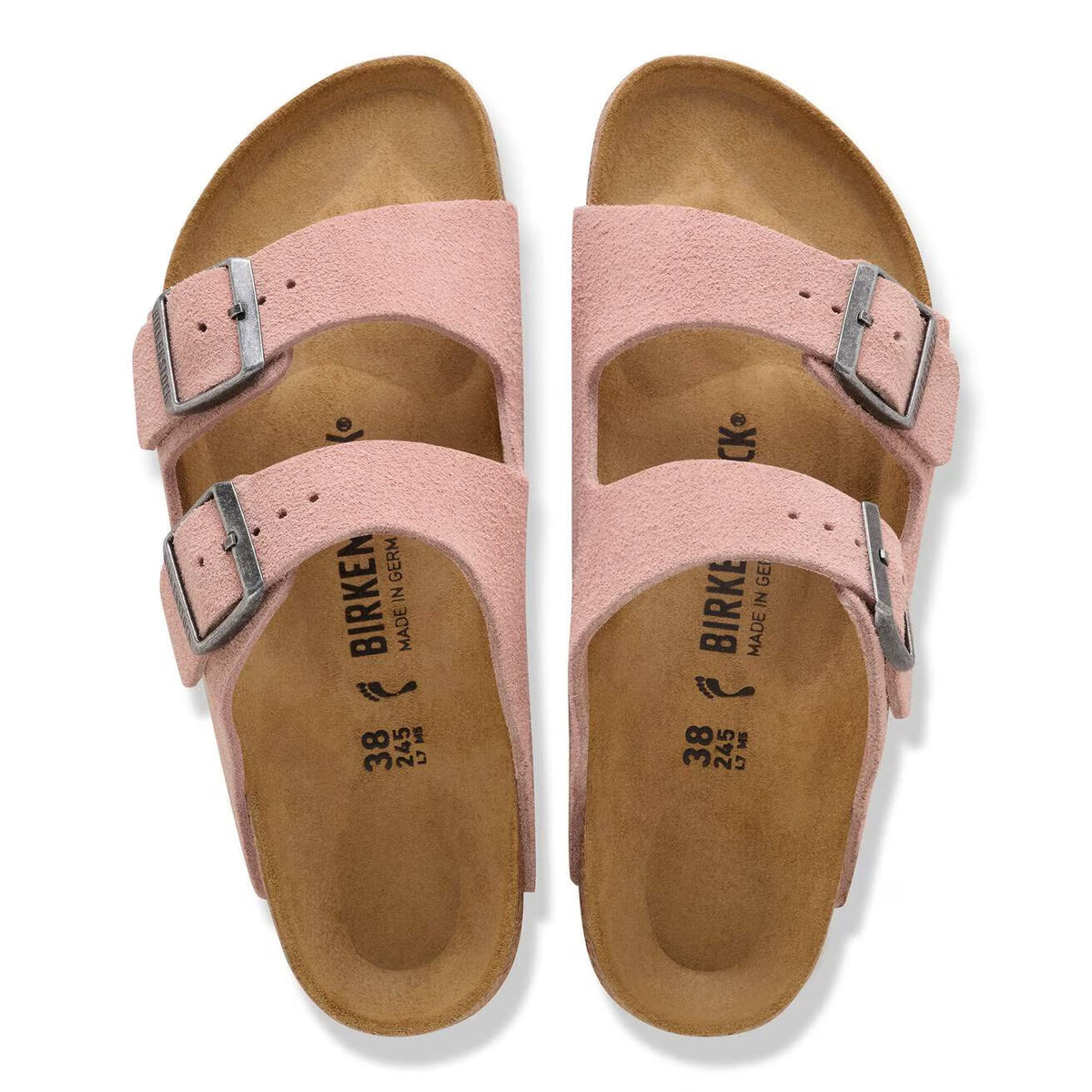 BIRKENSTOCK ARIZONA SUEDE PINK CLAY - WOMENS
