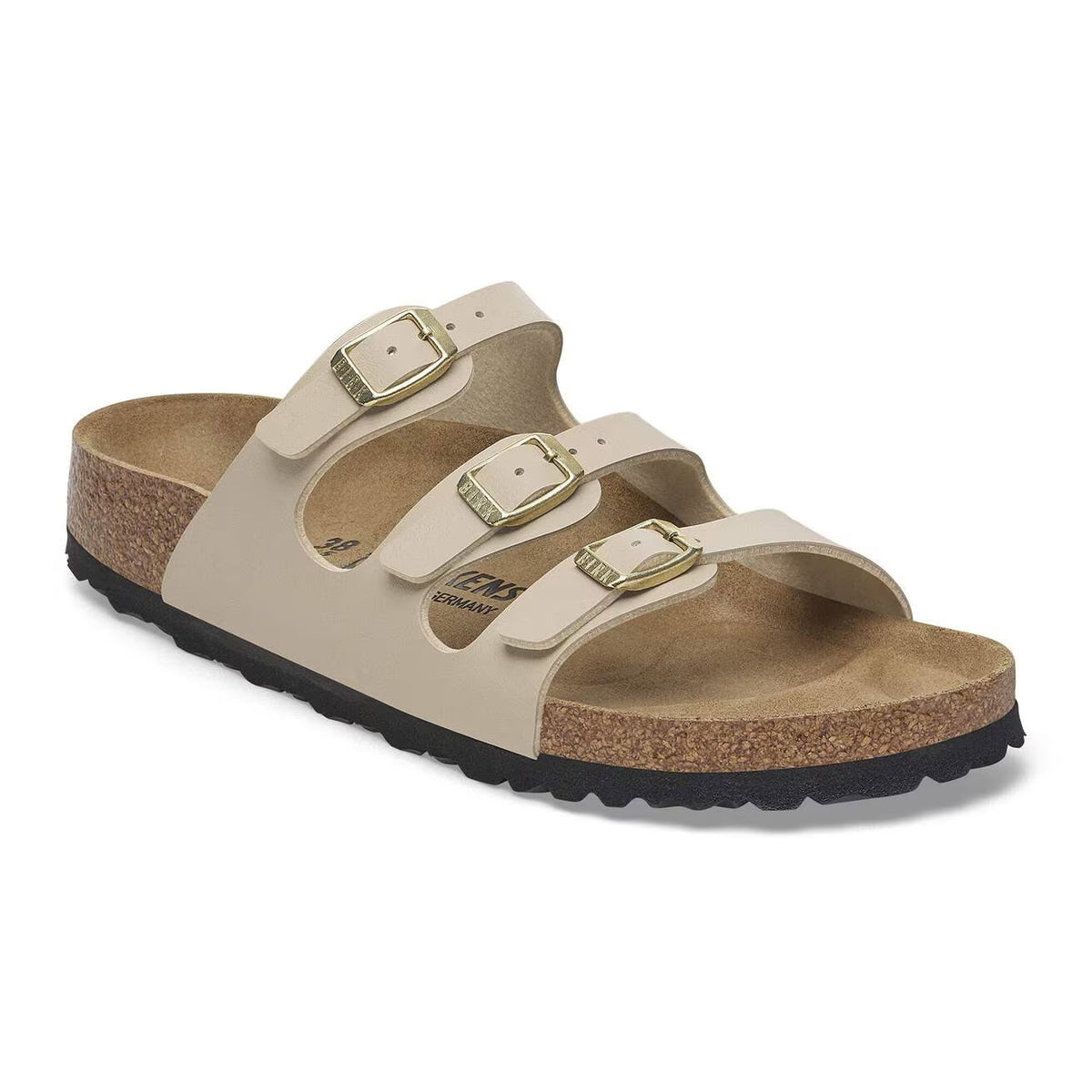 BIRKENSTOCK FLORIDA BIRKOFLOR FLOWERS SANDCASTLE - WOMENS