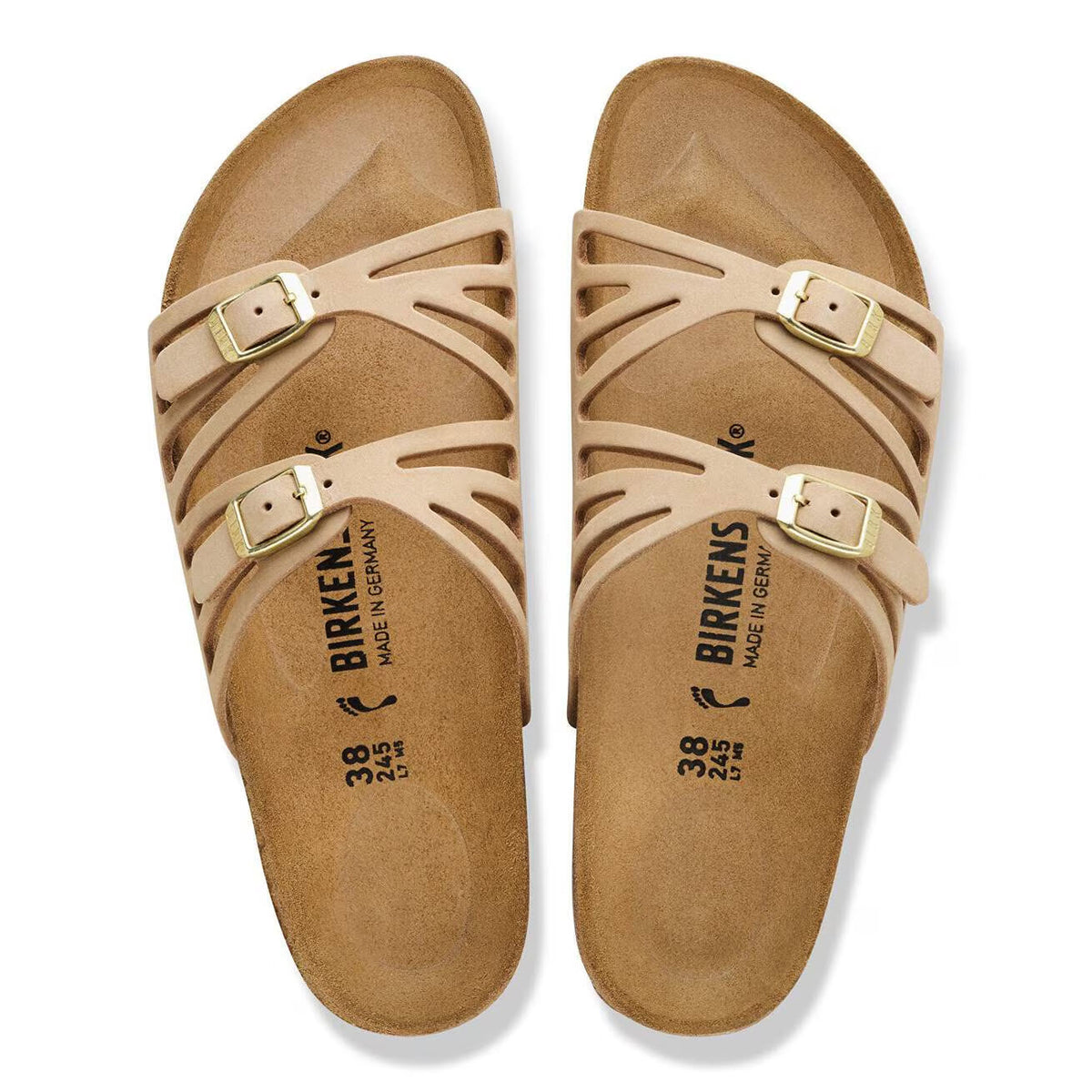 BIRKENSTOCK GRANADA NUBUCK SANDCASTLE - WOMENS