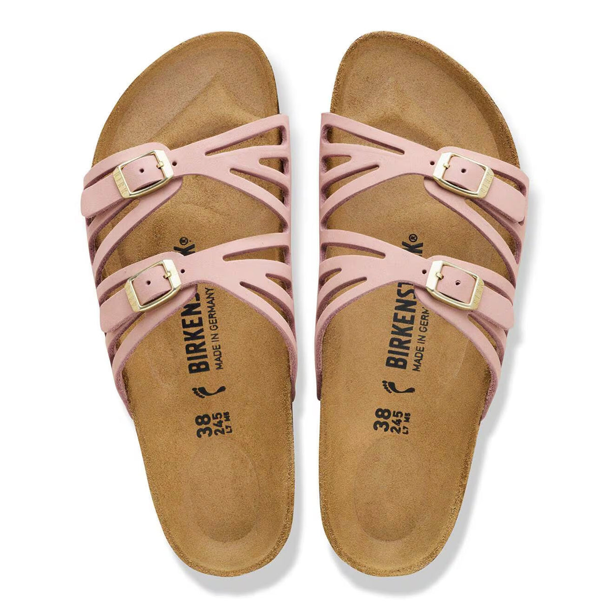 BIRKENSTOCK GRANADA NUBUCK SOFT PINK - WOMENS