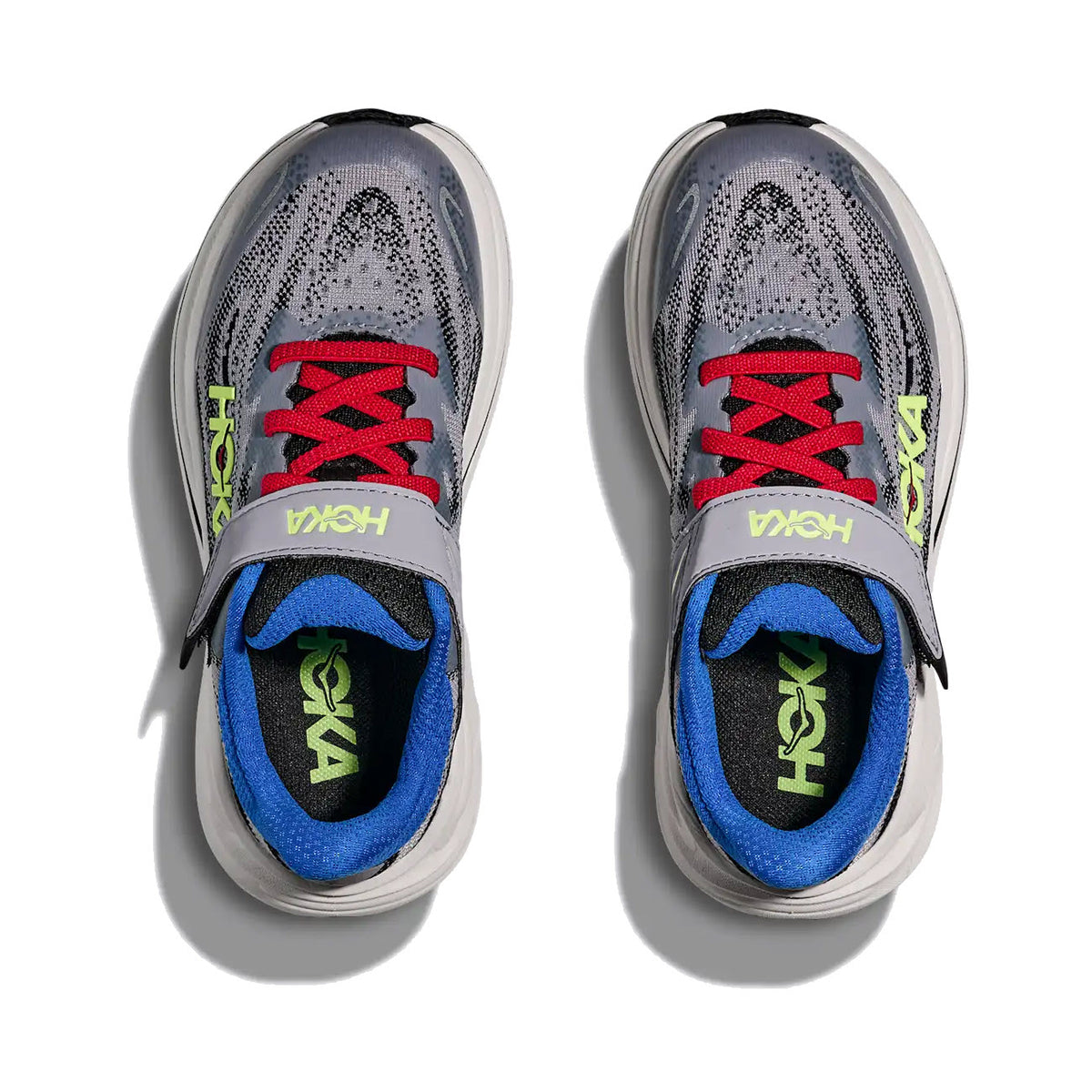 HOKA CLIFTON 10 FOGGY GREY/BLACK - KIDS