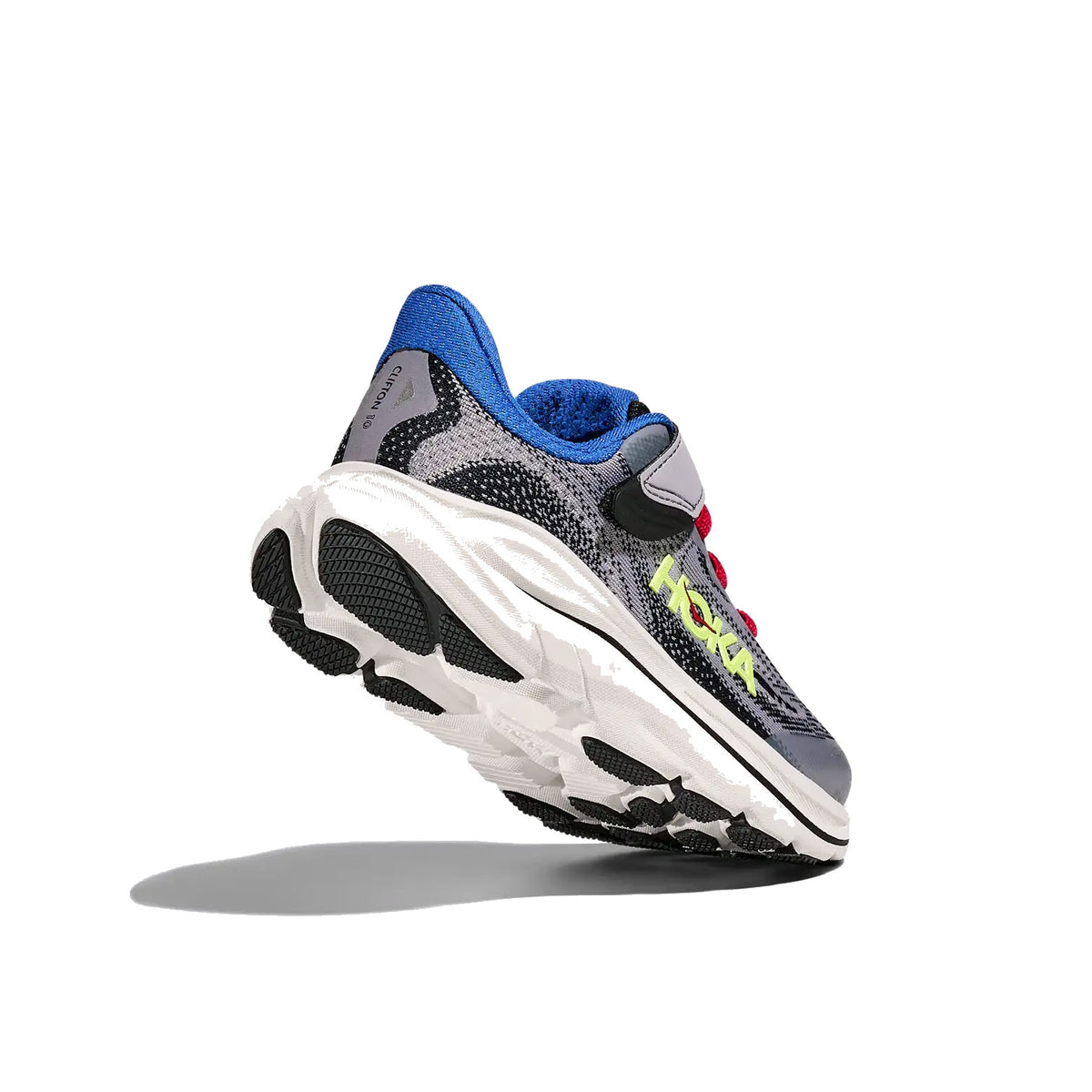 HOKA CLIFTON 10 FOGGY GREY/BLACK - KIDS
