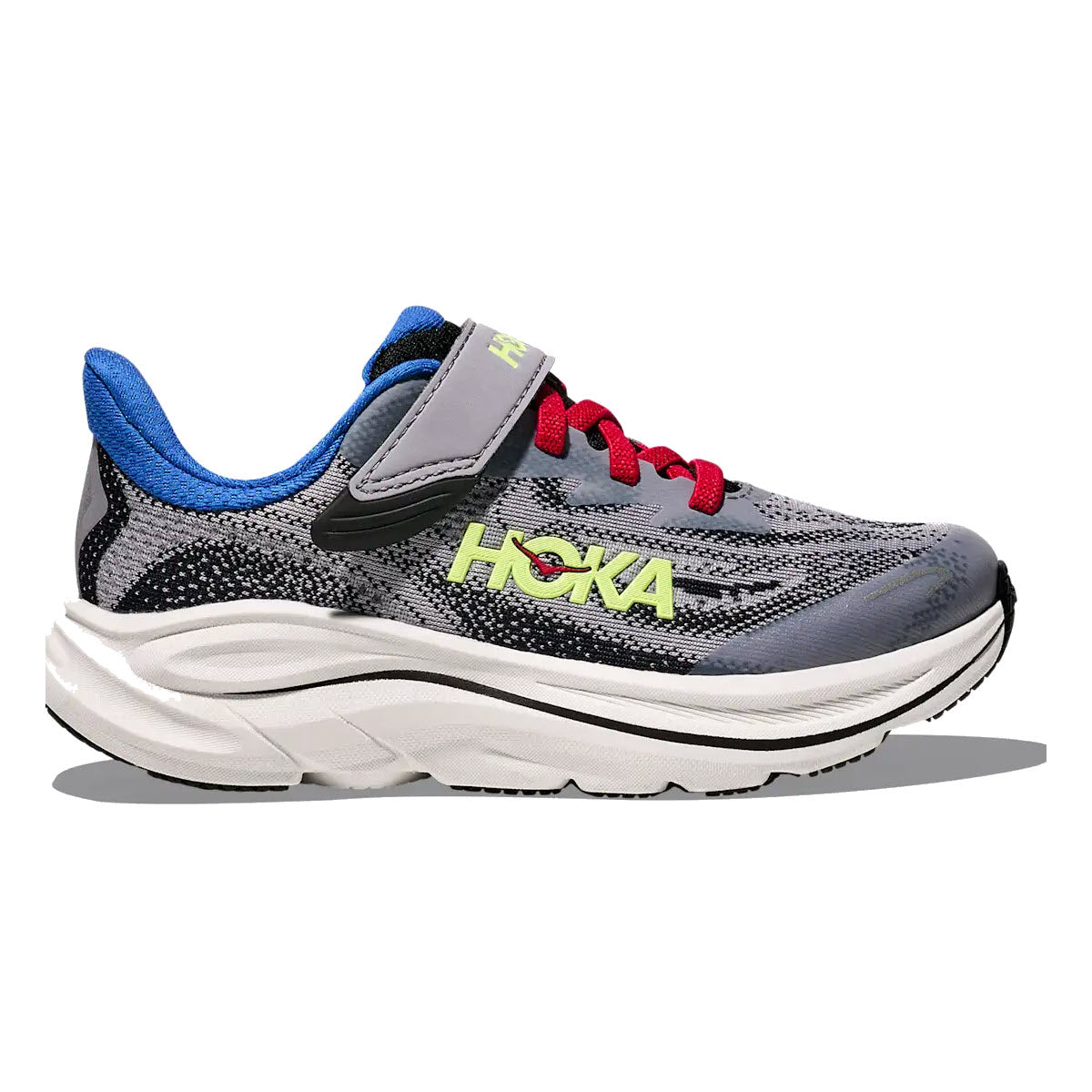 HOKA CLIFTON 10 FOGGY GREY/BLACK - KIDS