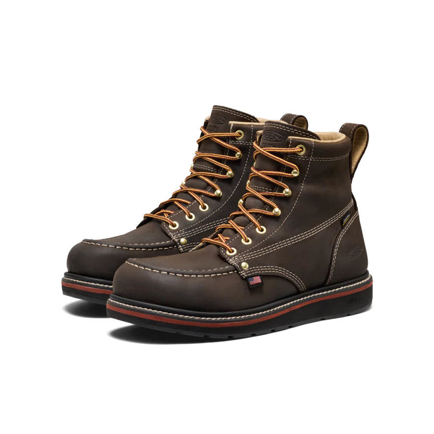 KEEN LIBERTY 6' WP COFFEE BEAN/BLACK - MENS