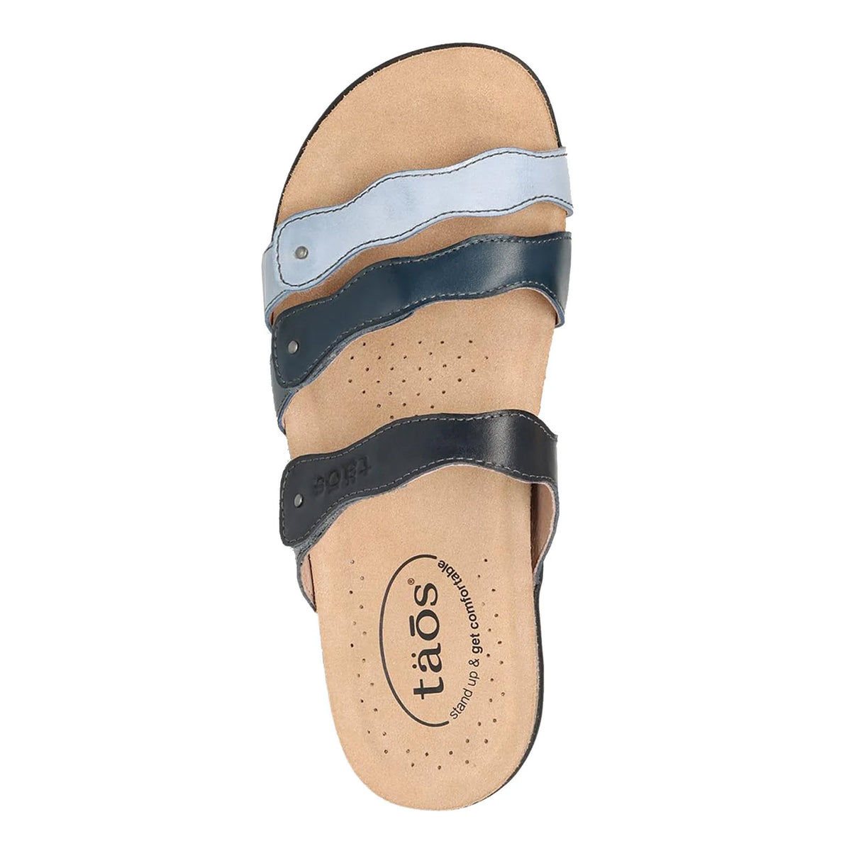 TAOS SCRIBBLE SLIDE BLUE MULTI - WOMENS