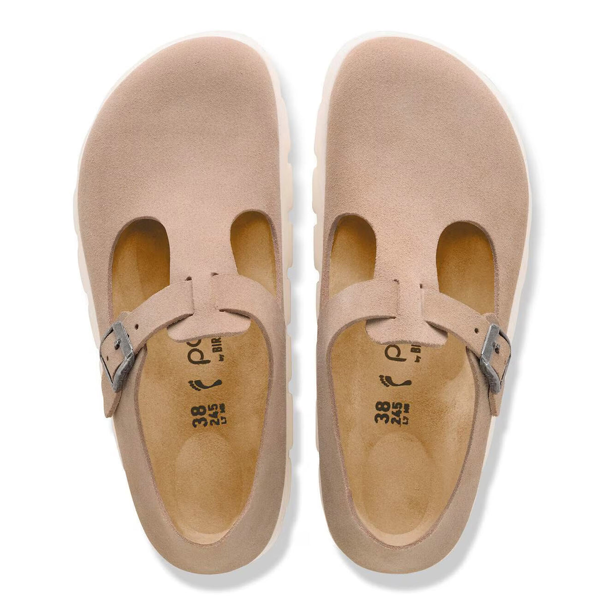 BIRKENSTOCK PARIS CHUNKY SUEDE WARM SAND - WOMENS