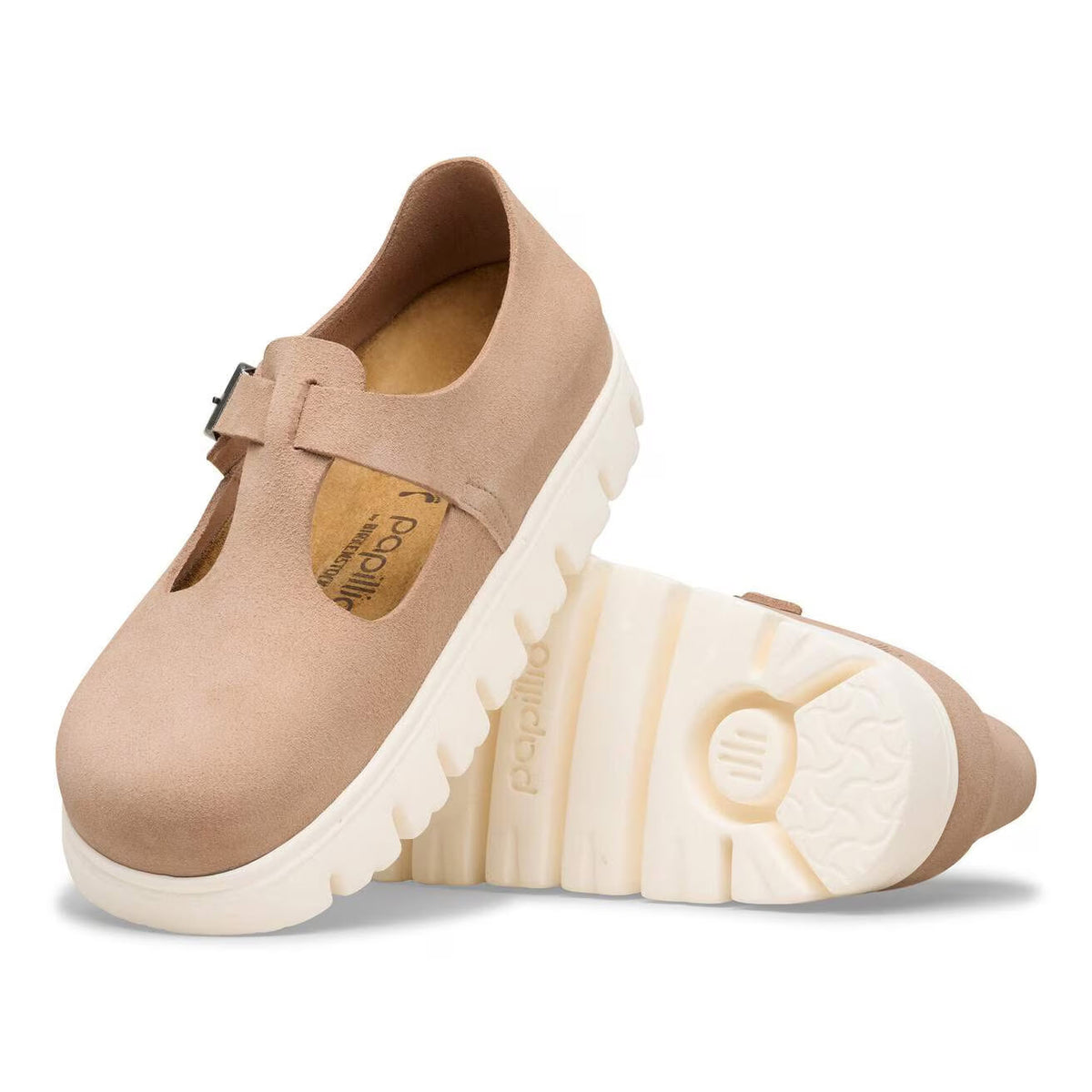 BIRKENSTOCK PARIS CHUNKY SUEDE WARM SAND - WOMENS