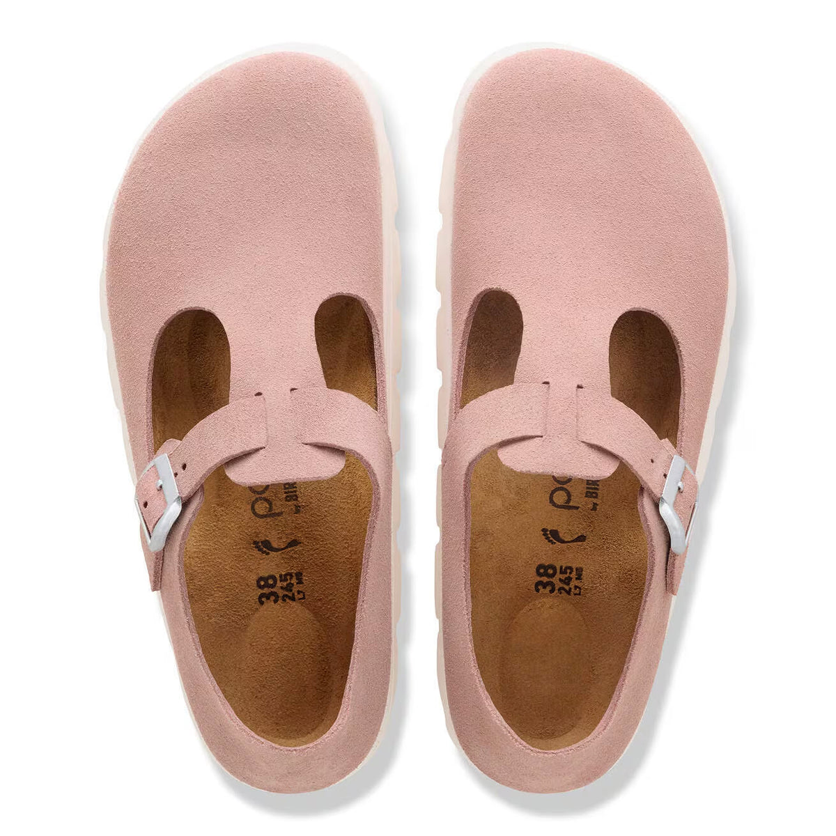 BIRKENSTOCK PARIS CHUNKY SUEDE PINK CLAY - WOMENS