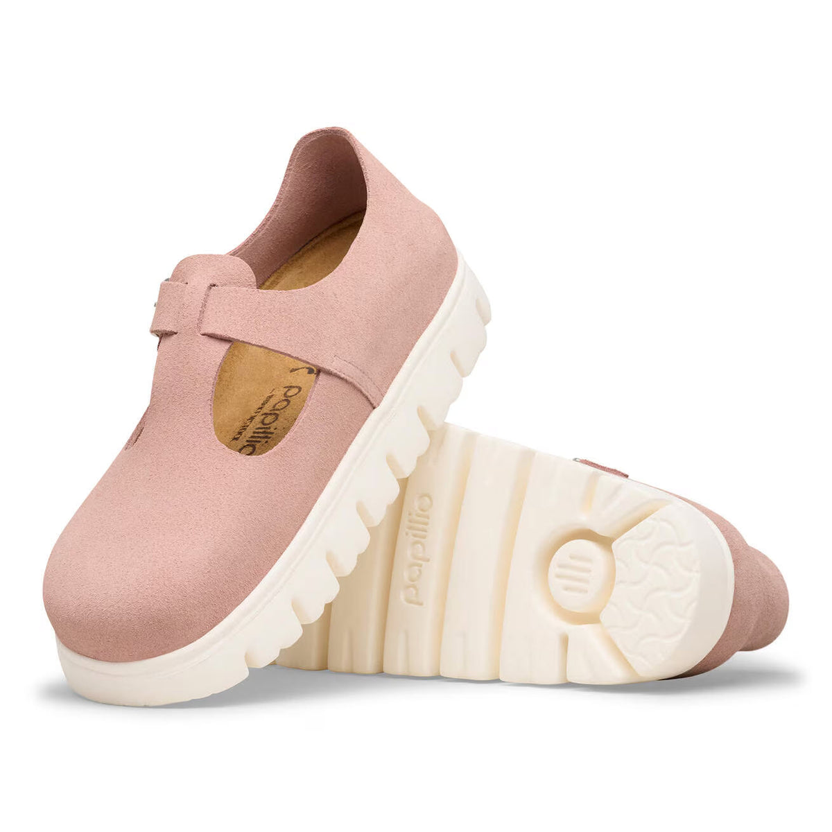 BIRKENSTOCK PARIS CHUNKY SUEDE PINK CLAY - WOMENS