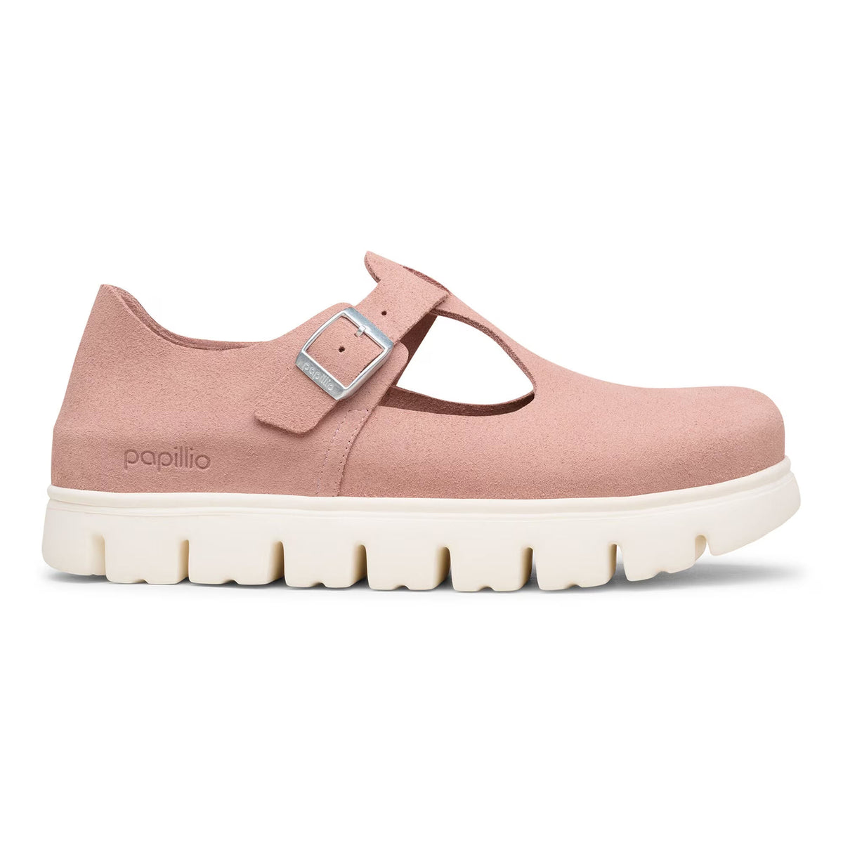 BIRKENSTOCK PARIS CHUNKY SUEDE PINK CLAY - WOMENS