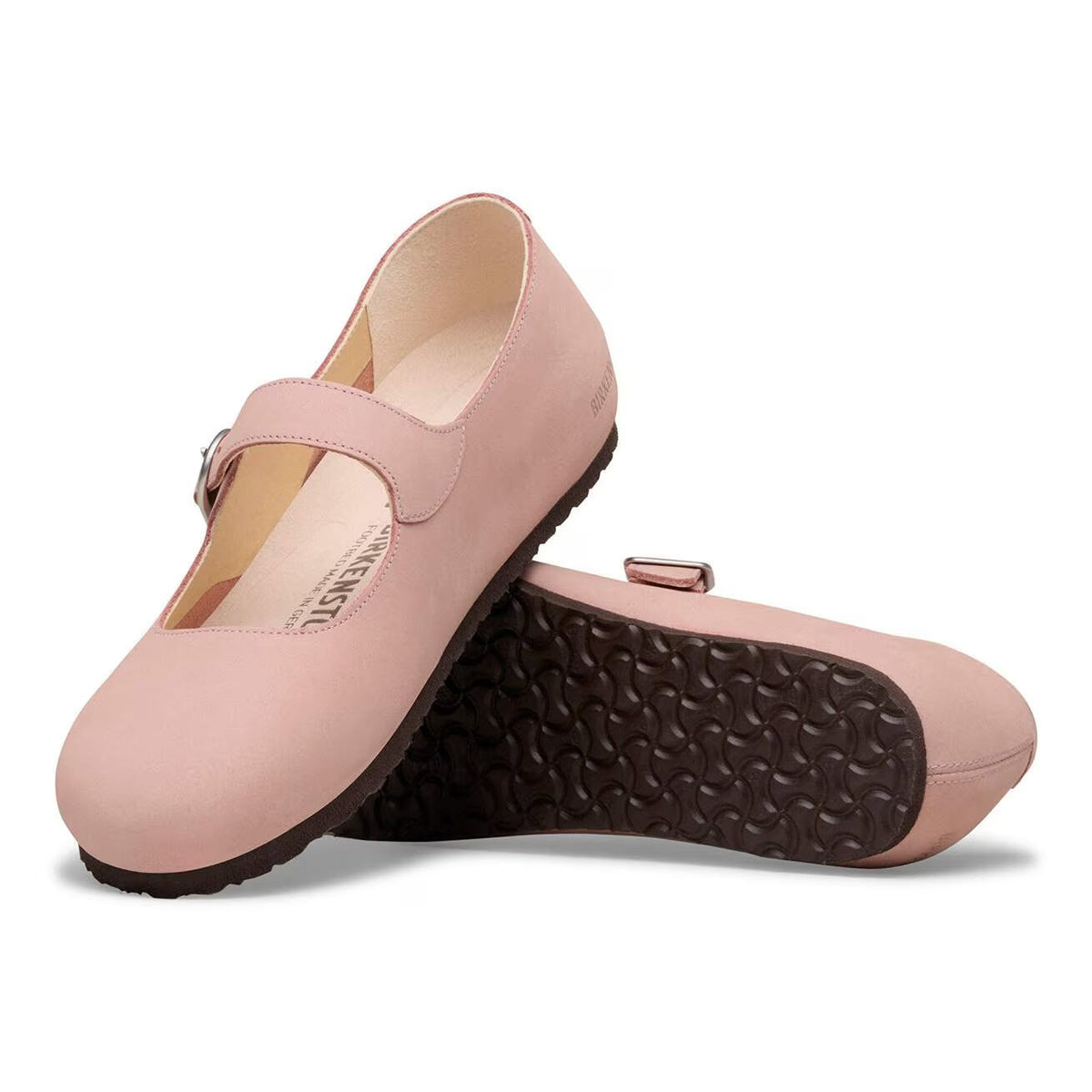 BIRKENSTOCK SANTA CLARITA MARY JANE NUBUCK PINK CLAY - WOMENS