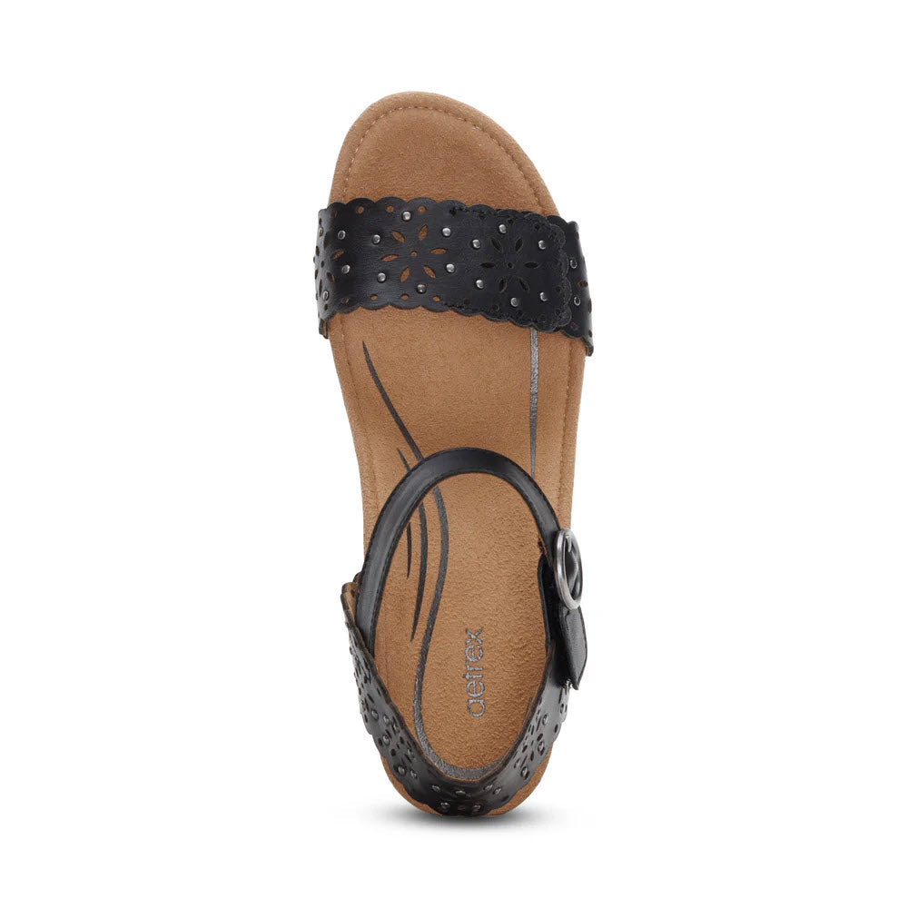 AETREX SYDNEY CUTOUT BLACK - WOMENS