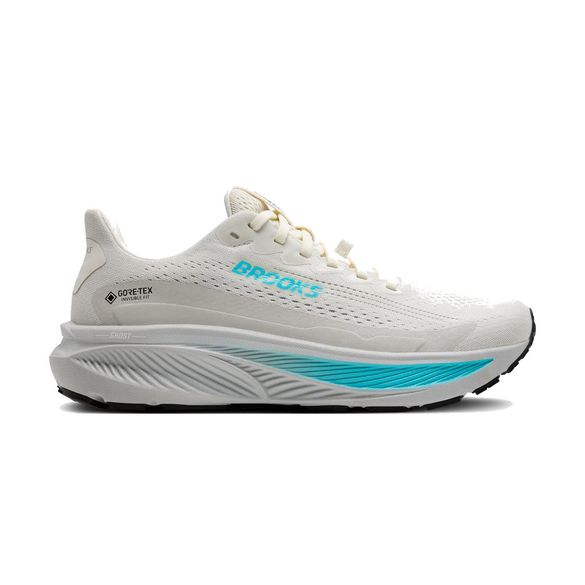 BROOKS GHOST 17 GTX COCONUT/OYSTER/BLUE - WOMENS