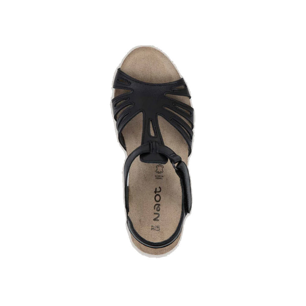 NAOT STARLET BLACK LEATHER - WOMENS