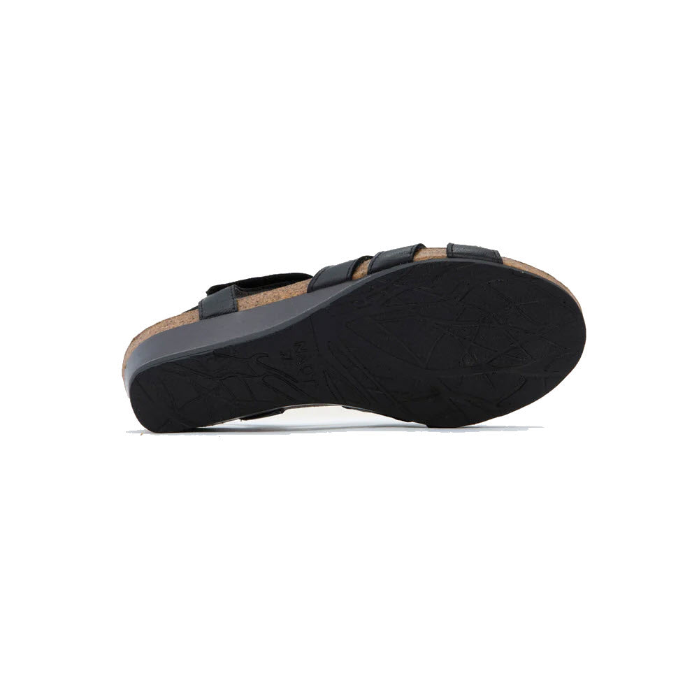 NAOT STARLET BLACK LEATHER - WOMENS