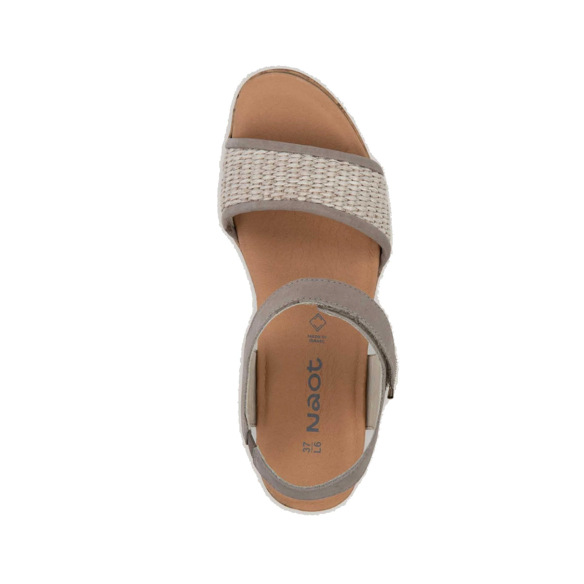 NAOT SUMMER RAFFIA STONE NUBUCK SAND RAFFIA - WOMENS