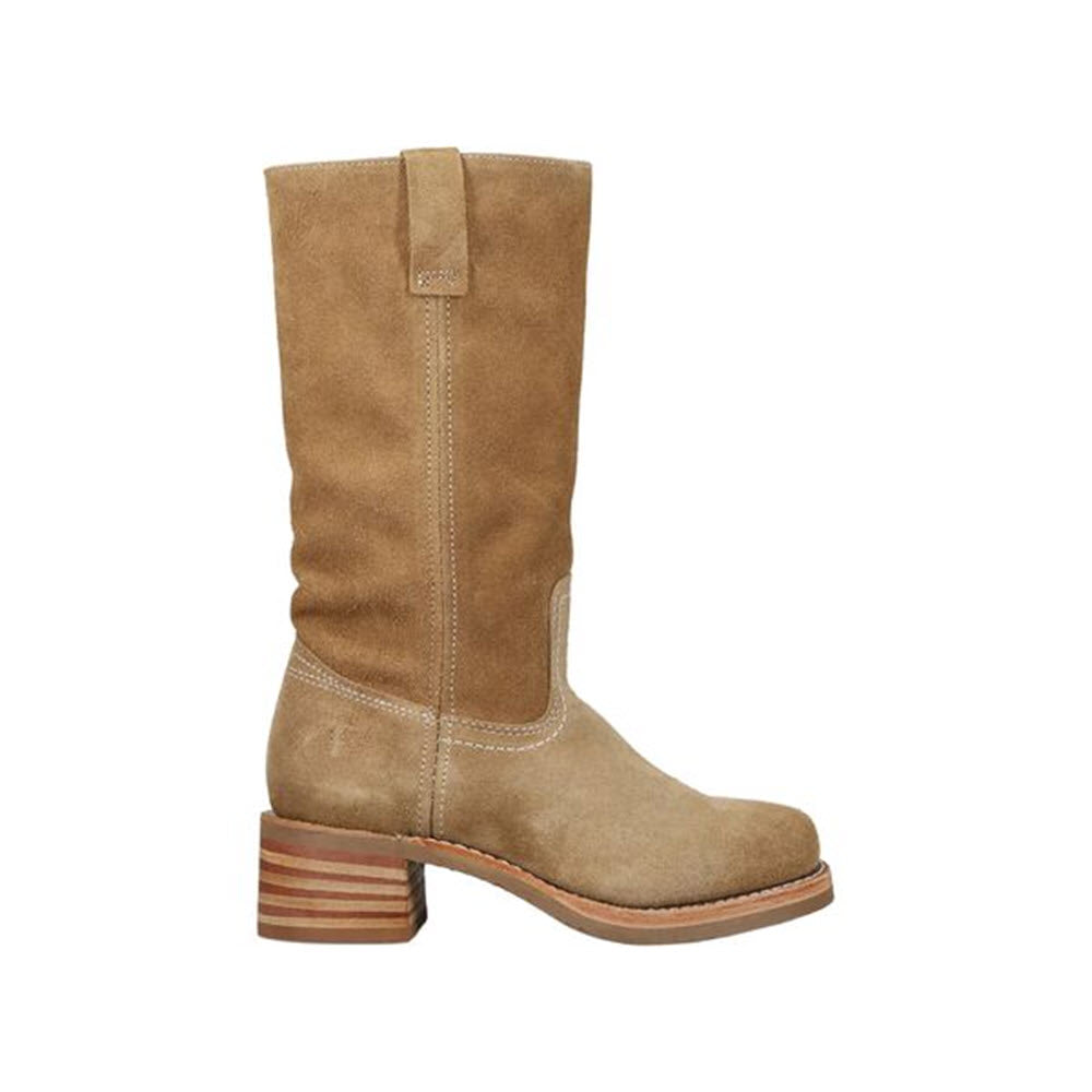FRYE CAMPUS 12R TAN BUCK SUEDE - WOMENS