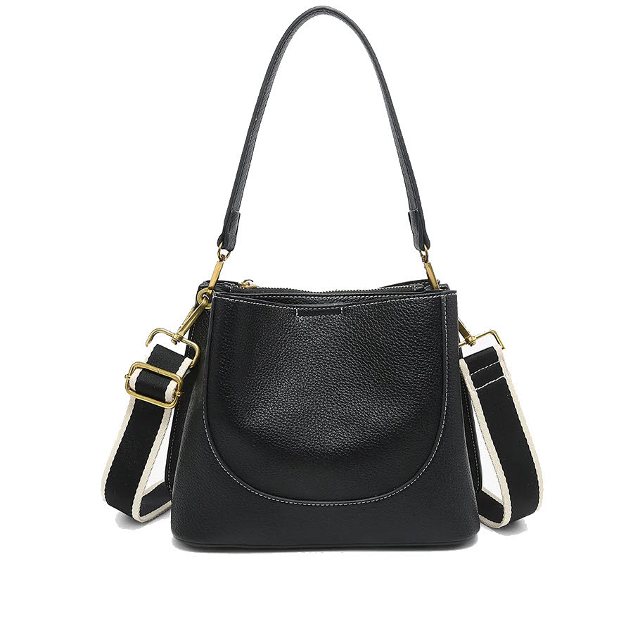 JEN & CO CORINNA BUCKET BAG BLACK