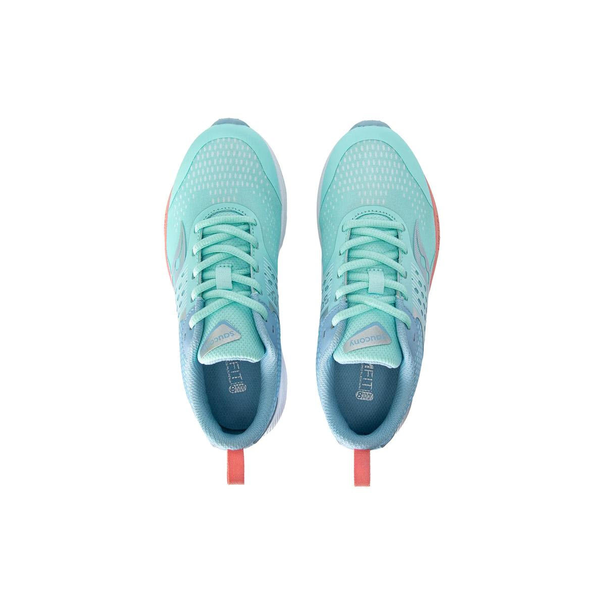 SAUCONY RIDE KIDS TEAL PERIWINKLE - KIDS