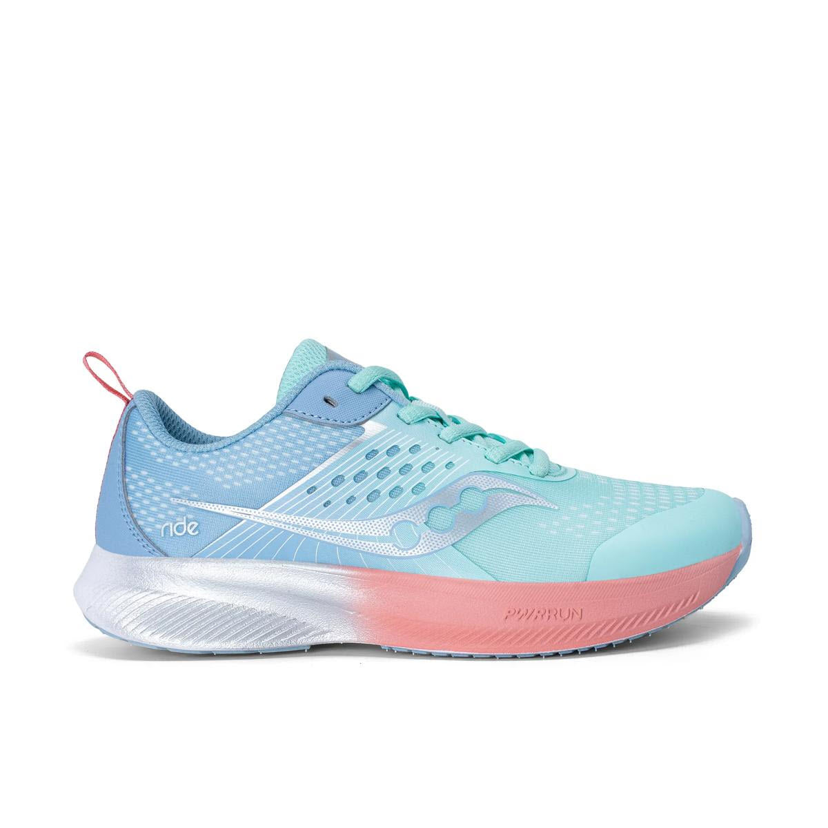 SAUCONY RIDE KIDS TEAL PERIWINKLE - KIDS
