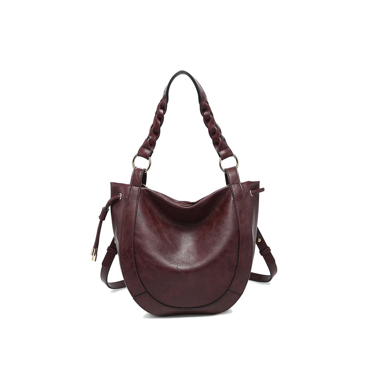 JEN & CO ROWAN HOBO SHOULDER BAG MULBERRY