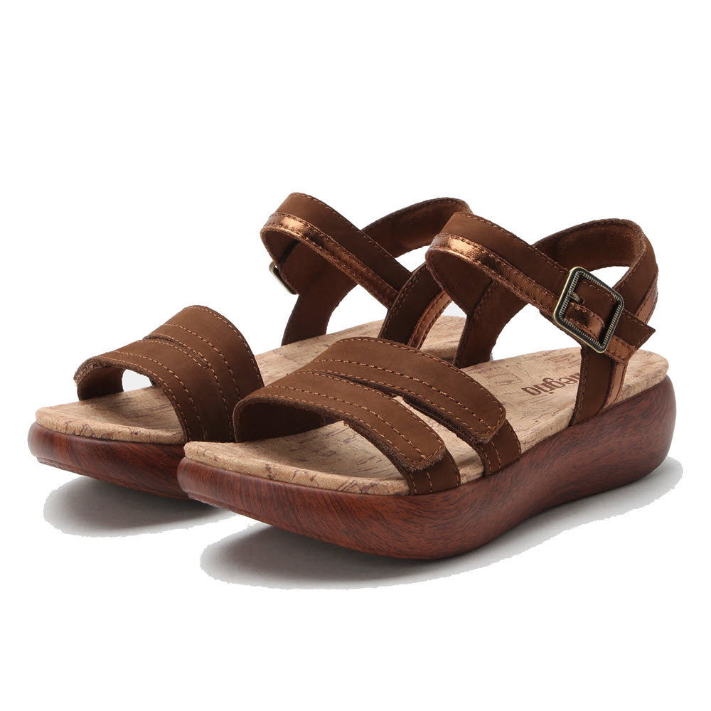 ALEGRIA BLINDA ADJUSTABLE SANDAL PECAN - WOMENS
