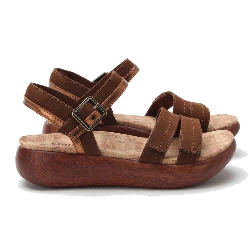 ALEGRIA BLINDA ADJUSTABLE SANDAL PECAN - WOMENS
