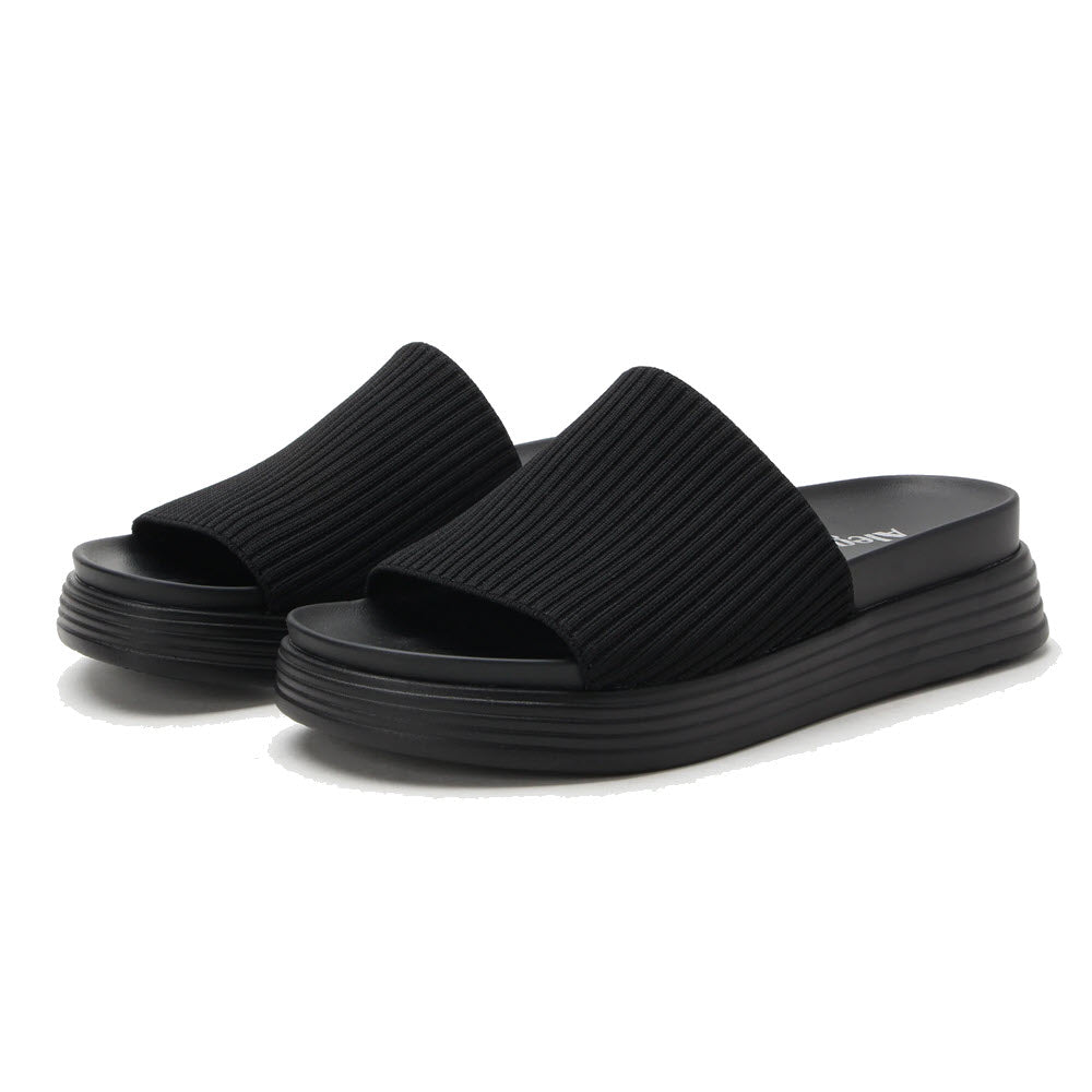 ALEGRIA AKIMI ELEVATED SPORT OUTSOLE SANDAL BLACK - WOMENS
