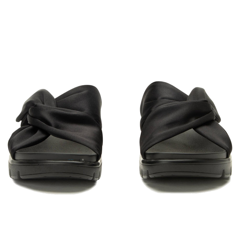 ALEGRIA RYLIE ADJUSTABLE SATIN KNOTTED BLACK - WOMENS