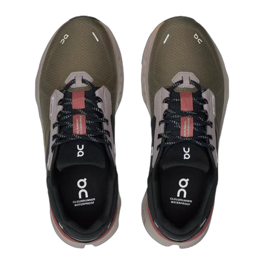 ON CLOUDRUNNER 2 WATERPROOF OLIVE/MAHOGANY - WOMENS