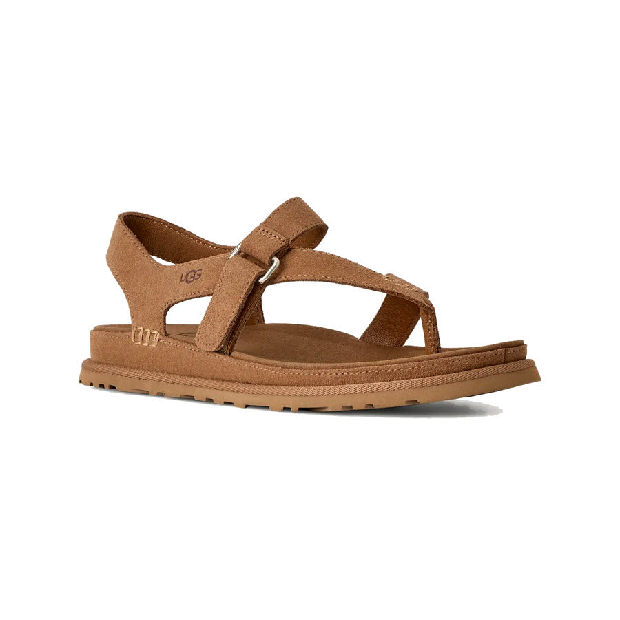 UGG GOLDENGAZE TOE POST SANDAL CHESTNUT - WOMENS