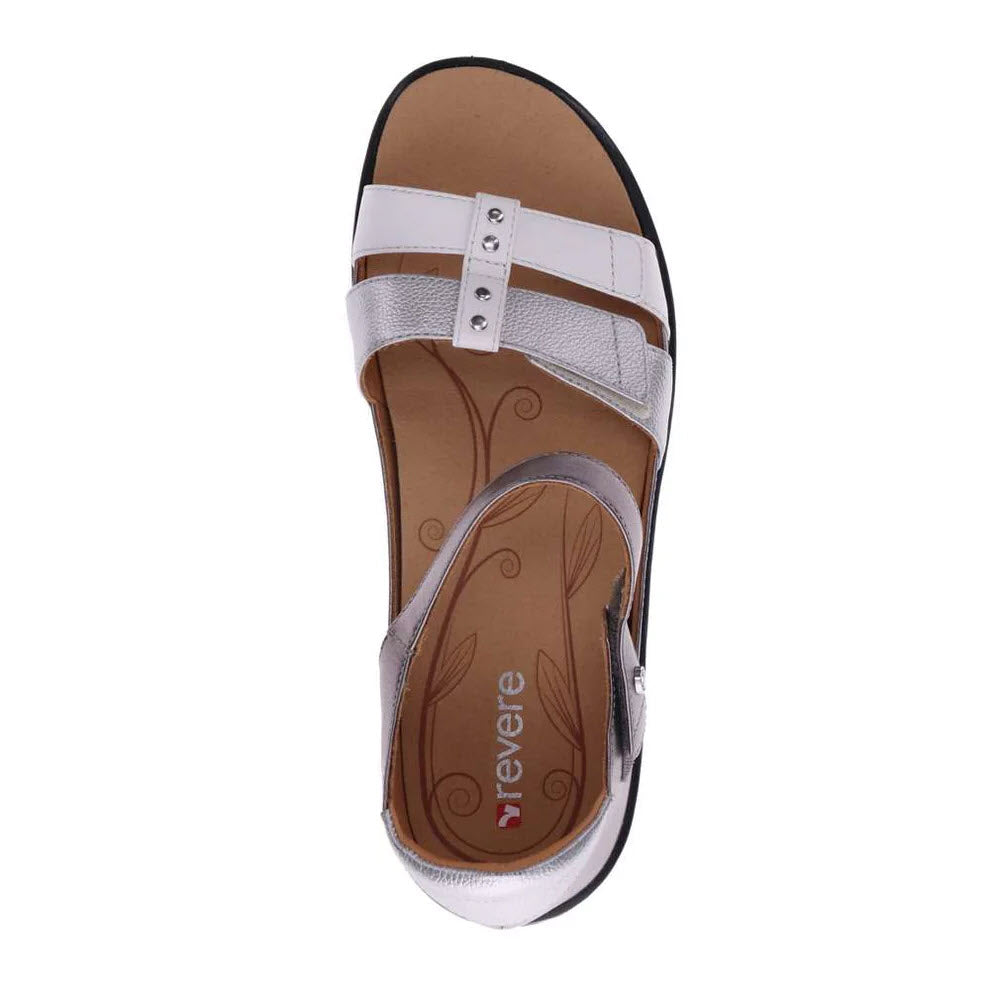 NEGARA CLOSE BACK SANDAL REMOVABLE FOOTBED SILVER FUSION - WOMENS