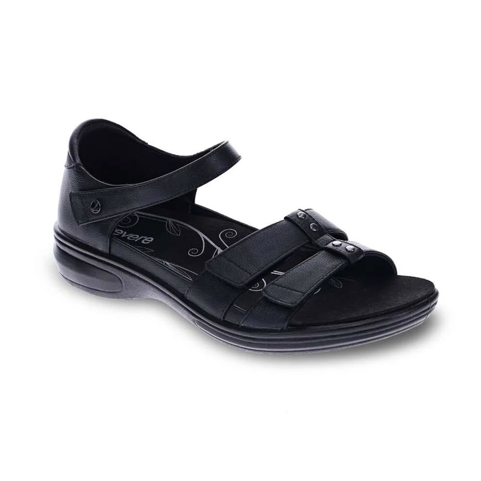 NEGARA CLOSE BACK SANDAL REMOVABLE FOOTBED BLACK - WOMENS