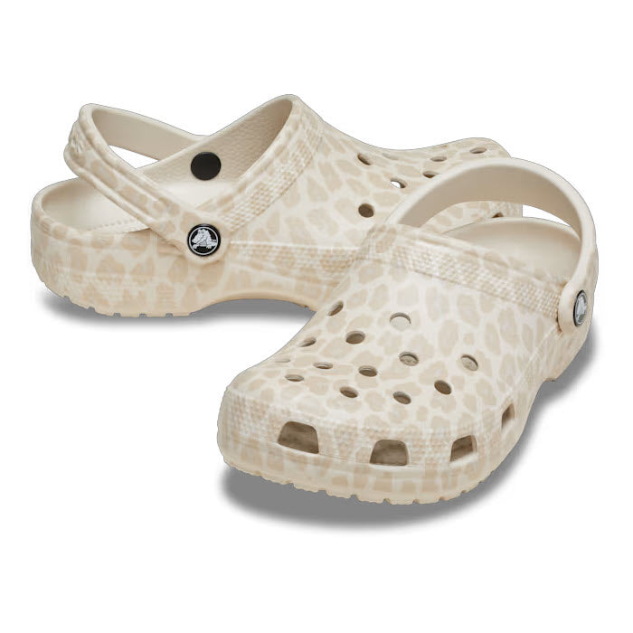 CROCS CLASSIC ANIMAL CLOG ALMOND TINT - WOMENS