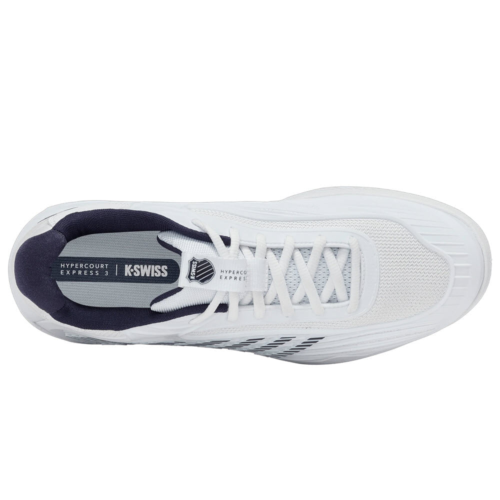 K-SWISS HYPERCOURT EXPRESS 3 WHITE/PEACOAT/SILVER - MENS