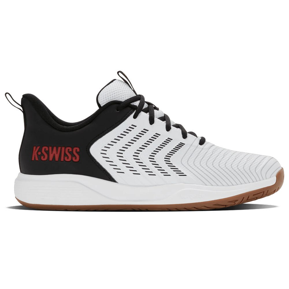 K-SWISS ULTRASHT LIGHT INDOOR WHITE/BLACK/HIGH RISK RED - MENS