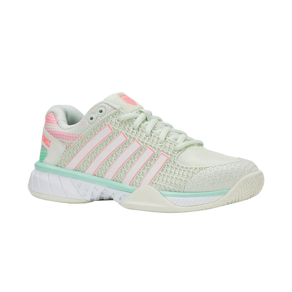 K-SWISS EXPRESS LIGHT ICE/HONEYDEW/NEON PINK - WOMENS