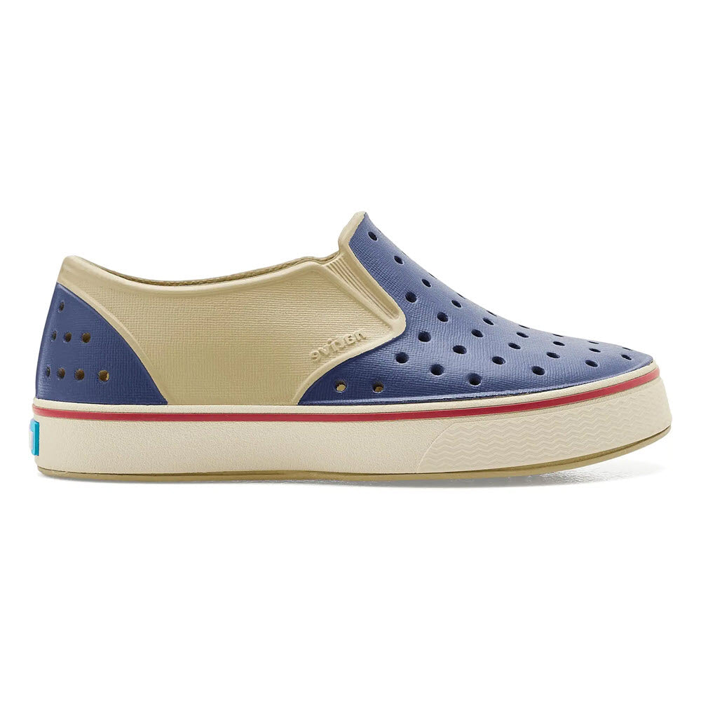 NATIVE LITTLES MILES BLOCK TAOS TAN/BONE/REGATTA - KIDS