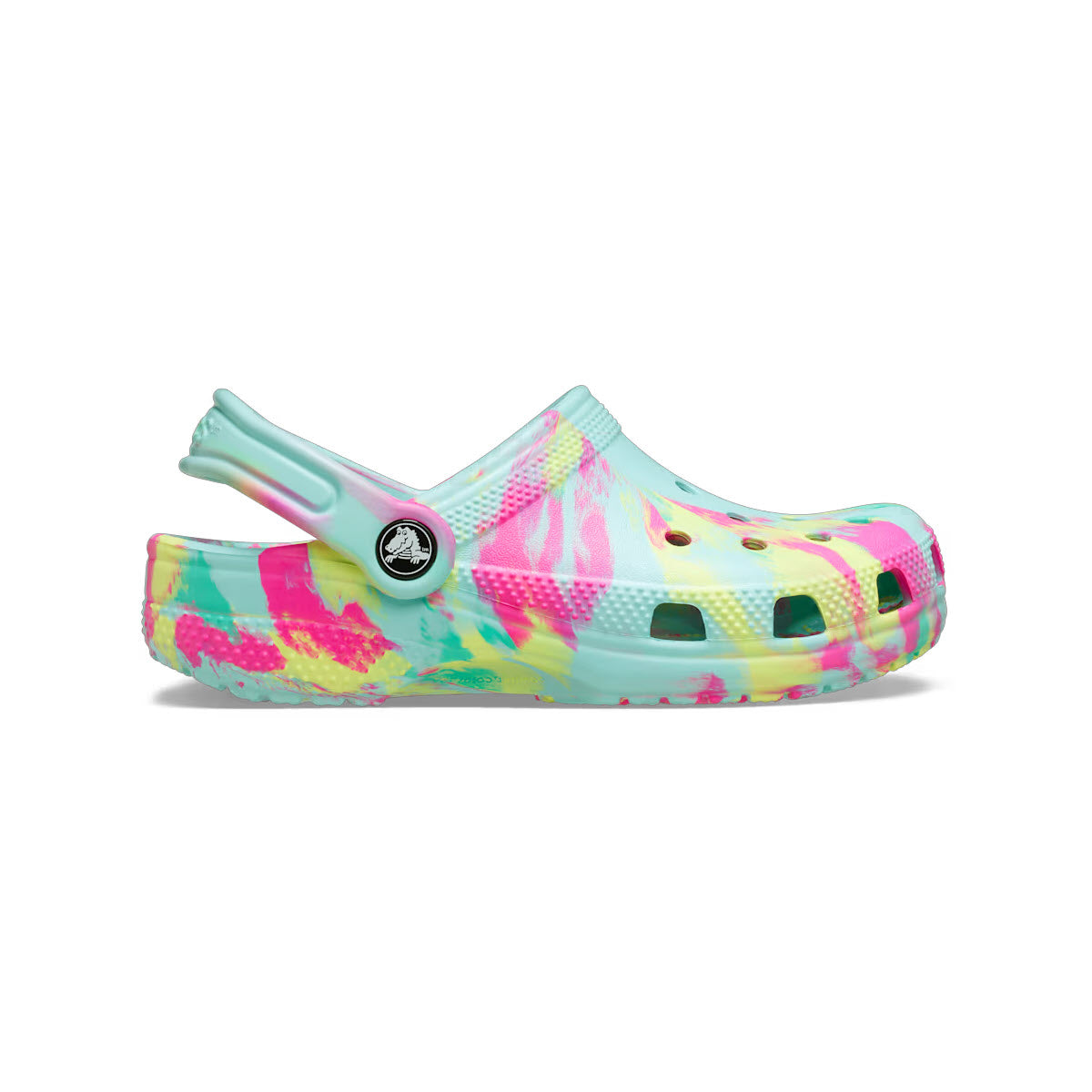 CROCS CLASSIC MARBLED CLOG AQUAMARINE - KIDS