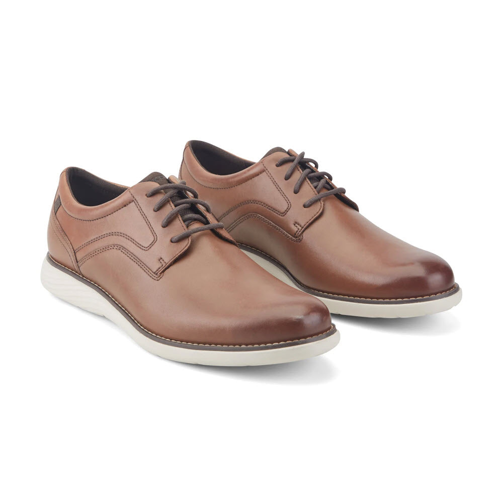 ROCKPORT GARETT PLAIN TOE COGNAC - MENS